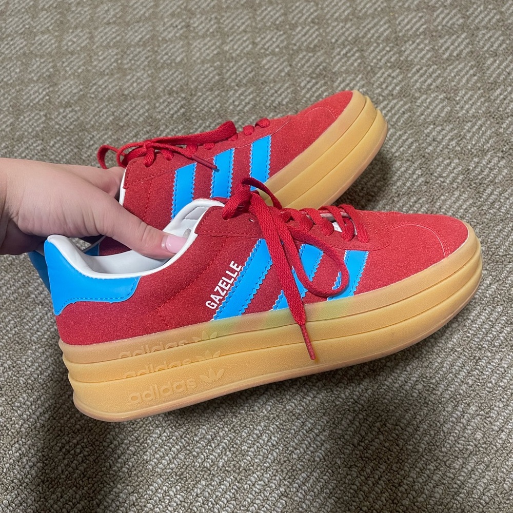 Adidas Gazelle Red and Blue